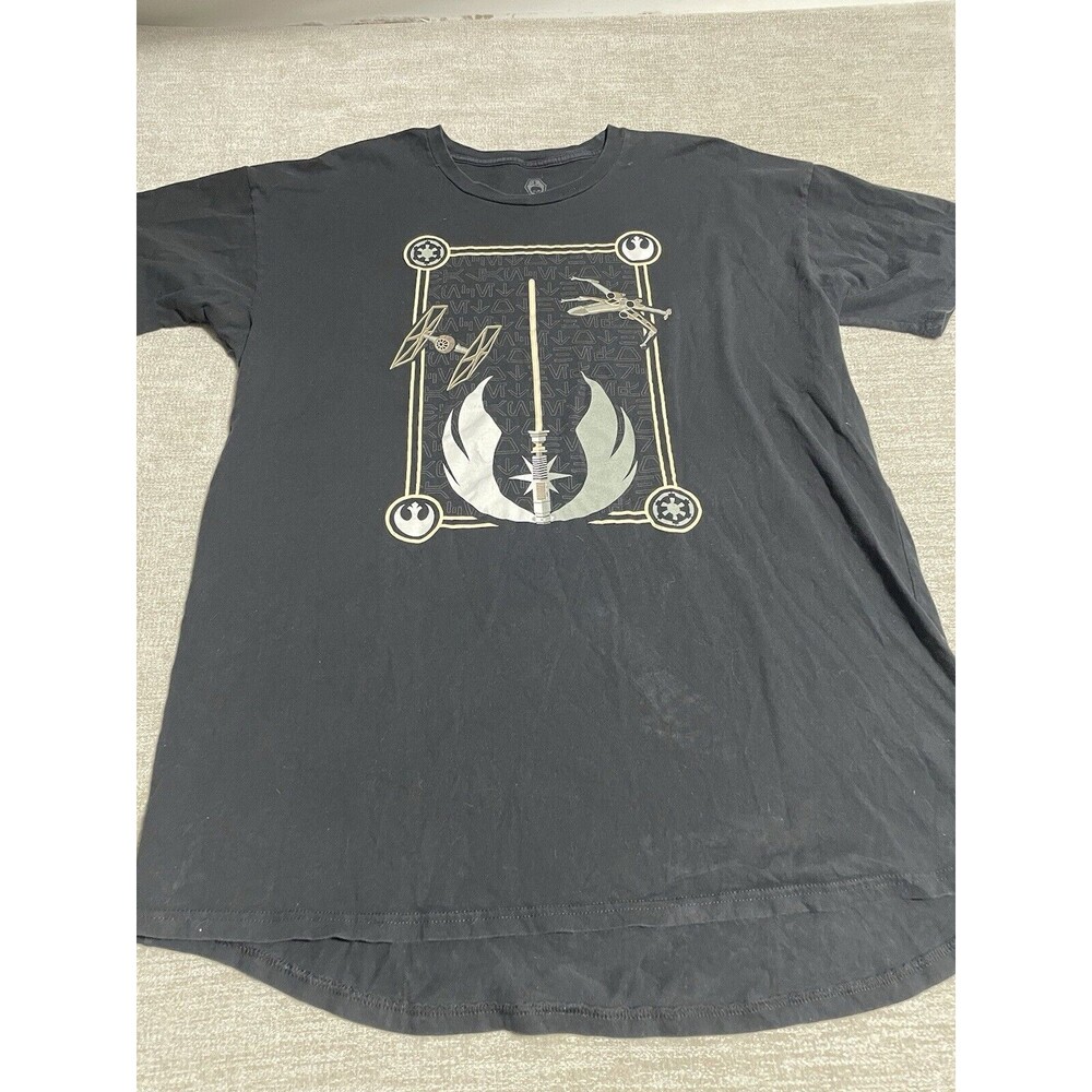 Star Wars Shirt Men’s 2XL Balance To The Force Black Tee Short Sleeve
